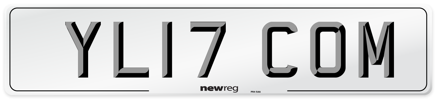 YL17 COM Number Plate from New Reg